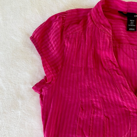 Vintage Y2K Raspberry Blouse - Picture 3 of 6